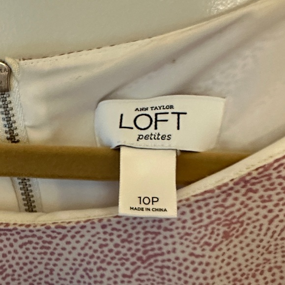 LOFT Pink Ruffle Sleeve Dress for office or party - Picture 2 of 5